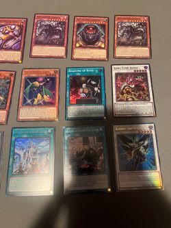 15 rare holographic yugioh cards