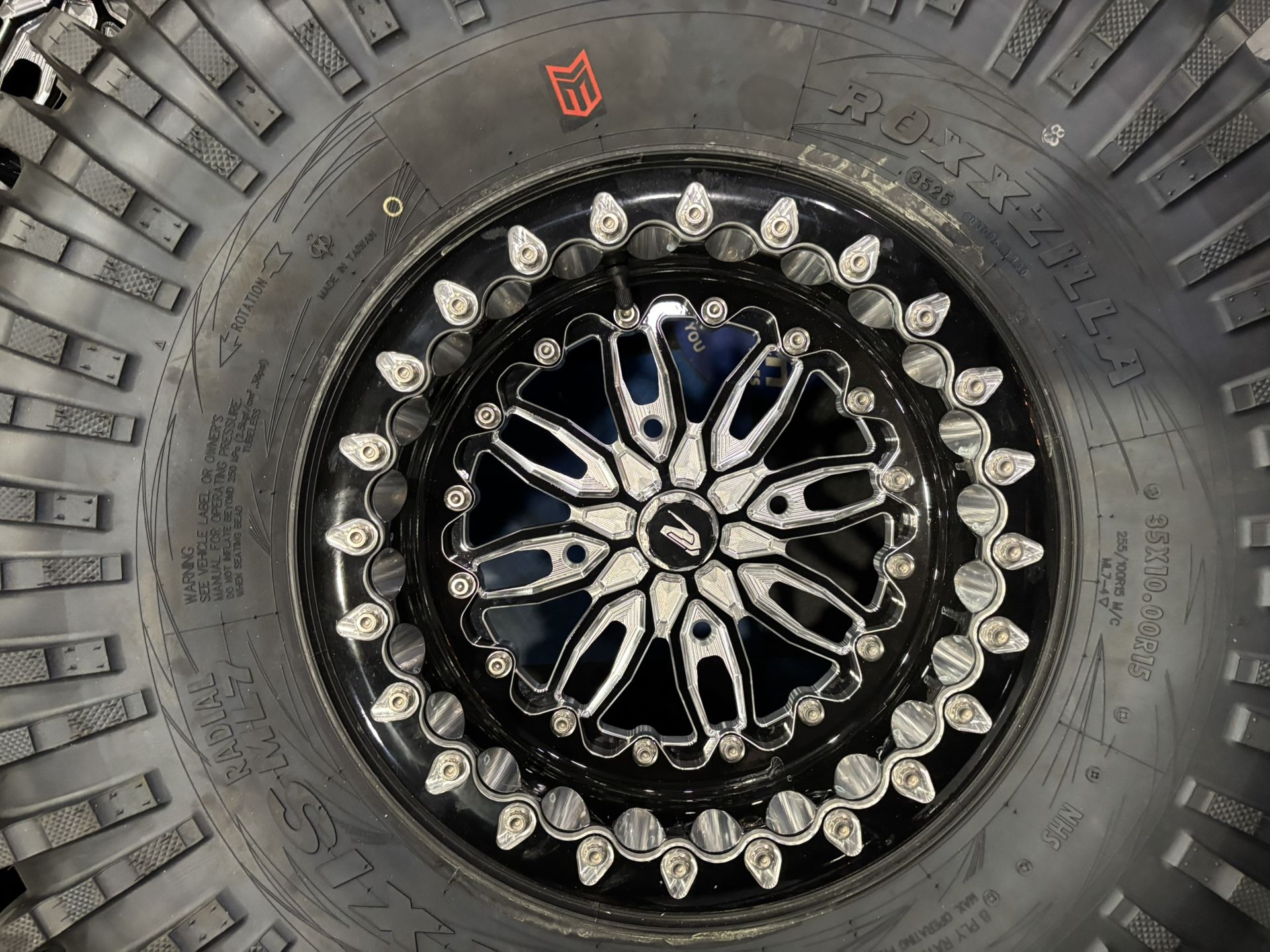 35”. MAXXIS. TIRES. AND BEAD LOCK WHEELS