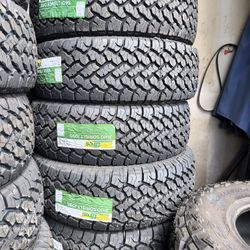 31/10.50/15 TBB All Terrain Tires Installed And Balanced/ Instaladas Y Balanceadas