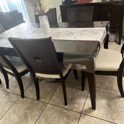 Dining Table With The Cabinet And height bar or kitchen stools  FREE
