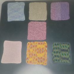 New Hand Crochet Dish /Face Cloth Bundle  Cash