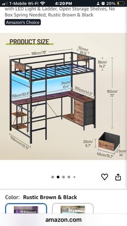 Twin loft frame
