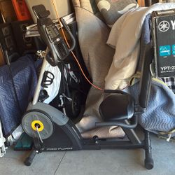 An exercise bicycle brand new hardly used