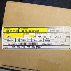 2022-2024 Hyundai Tucson Windshield Wiper Motor