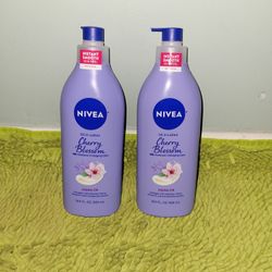 2 Nivea Oil In Lotion 16.9oz Cherry Blossom 