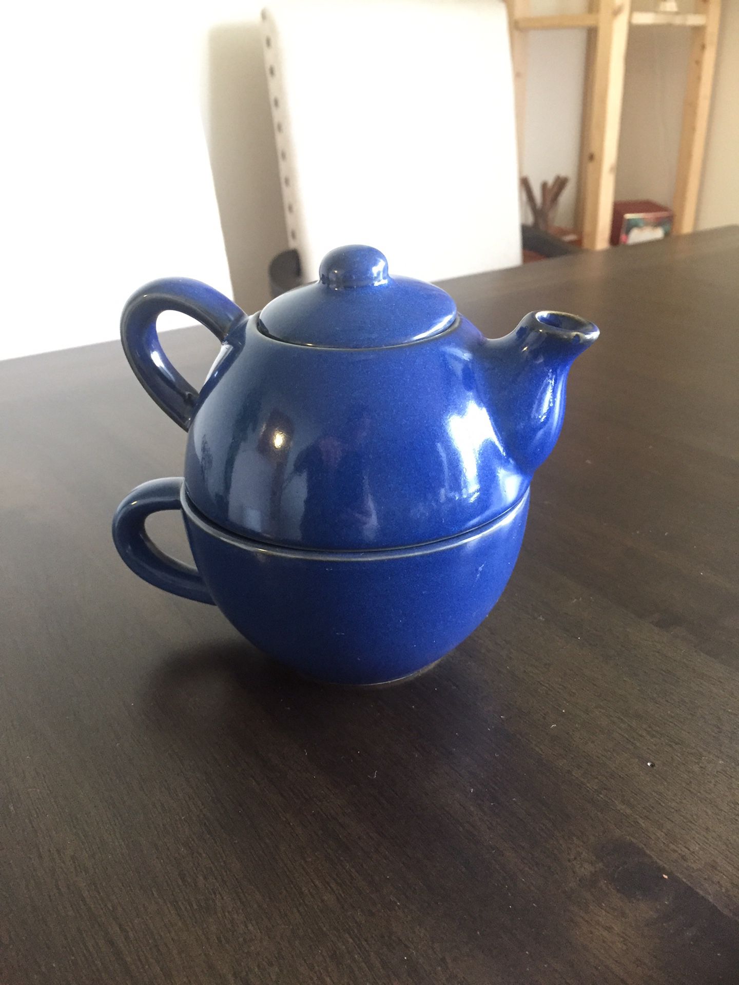 Pier 1 teapot and cup very cute brand new