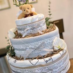 New Diaper Cake Baby Shower Gift 