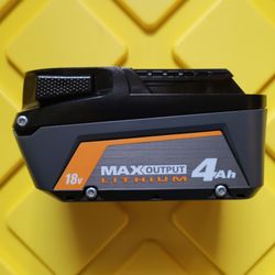 NEW Ridgid 4Ah MAX OUTPUT 18V Battery