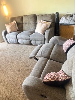 Reclining love seat and sofa