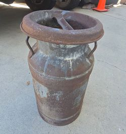 Ultra-Rare Find: Vintage Rocky Mountain Dairy Milk Can (Hose Intact!)