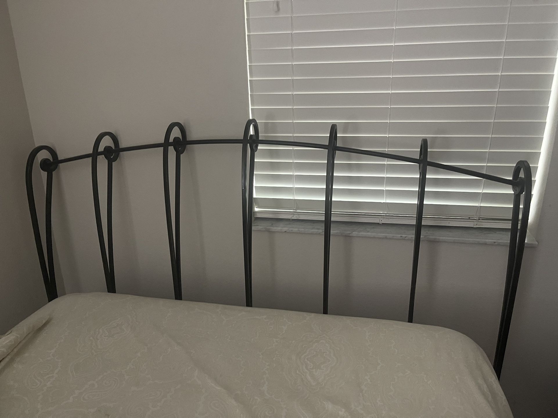 Wrought Iron Bronze Headboard Full Size