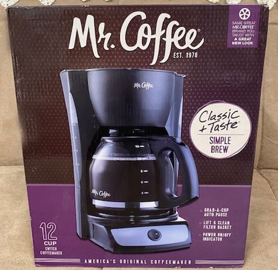 New, Price Firm, Mr. Coffee 12-Cup Coffee Maker, Black