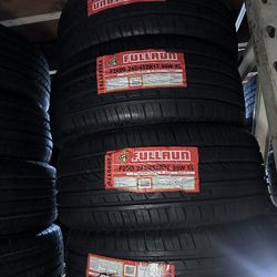 SET OF FOUR NEW TIRES 245/45/17 FULLRUN INCLUDING MOUNT AND BALANCE, ASK ME FOR SIZES AND BRANDS 