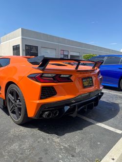 CORVETTE C8 parts LIP SKIRTS DIFFUSER SPOILER