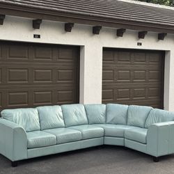 🛋️ Couch/Sofa Sectional - Leather - Vintage - Like New - Delivery Available 🚛