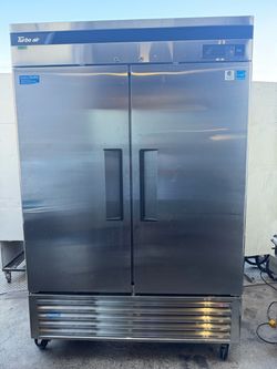 Turbo Air 2-Door Stainless Steel Commercial Freezer TSF-49SD-N