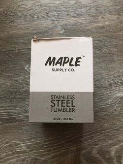 Maple Supply Co 12oz Stainless Steel Tumbler