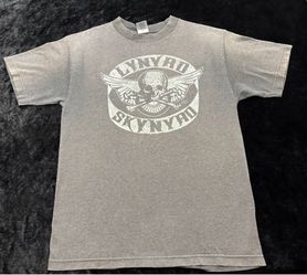 Mens Medium Vintage Y2K 2004 Lynard Skynrd Skull Tshirt