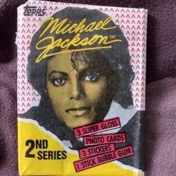 Topps “Michael Jackson” Collectible Trading Cards With gum