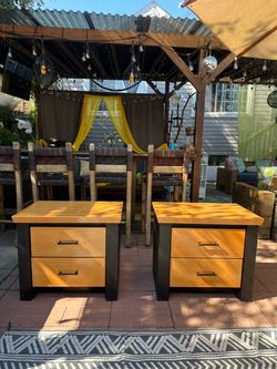 Two-Drawer Nightstand Set of 2