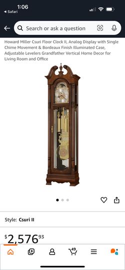 Howard Miller Grandfather Clock Csuri ll