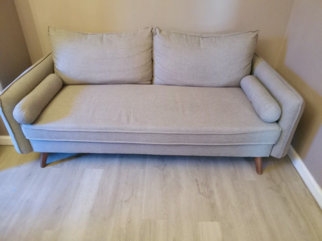Nice Small Grey Couch In Great Condition Great For Apartment Or Man Cave Cah Only