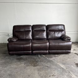Ridgewin Leather Power Reclining Sofa