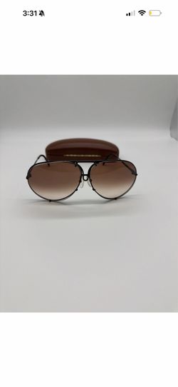 Vintage Carrera Porsche Design 5621 Matt Black/Brown Aviator Sunglasses Debi2917