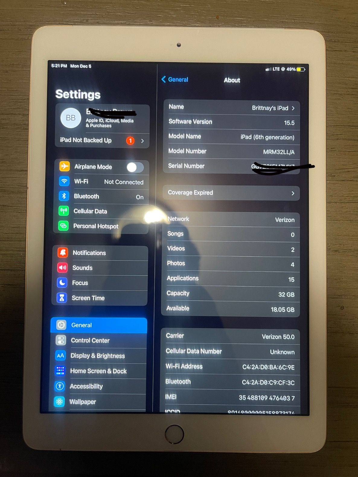 ROSE GOLD 6th Generation Ipad