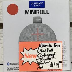 Ultimate Ears Mini Roll Waterproof Bluetooth Speaker New 