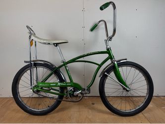Vintage schwinn stingray junior 1970 campus green pea picker banana seat original survivor