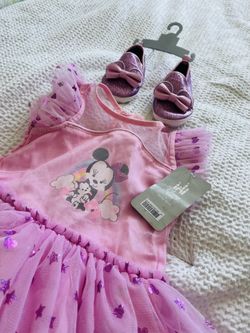 Minnie Mouse dress + Shoes (new With Tags)
