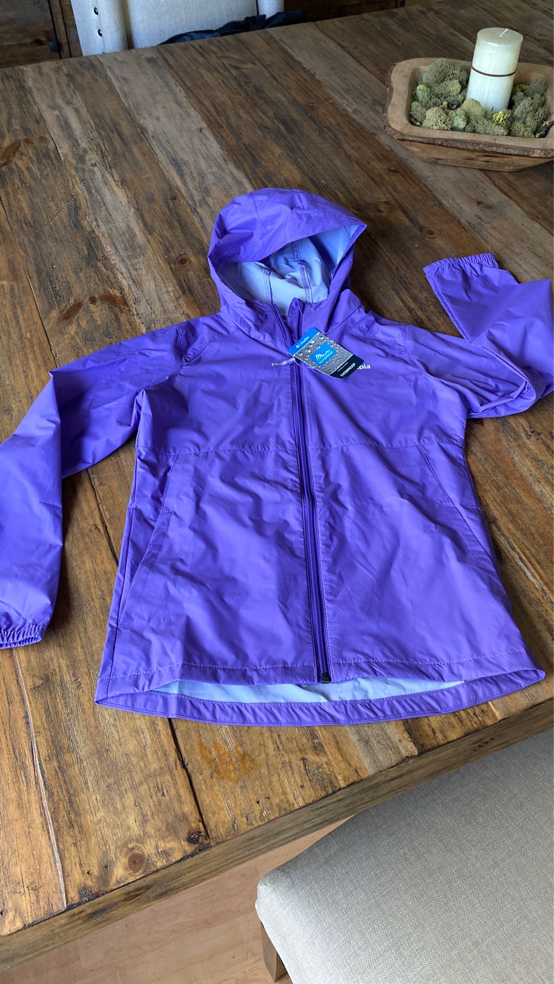 Brand new with tags Girls sz 10 Columbia rain jacket