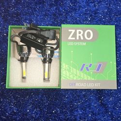 LEDHL-R7-H7 LED HEADLIGHT ULTRA SLIM 4 SIDED CONVERSION KIT FITS H7 STYLE BULBS