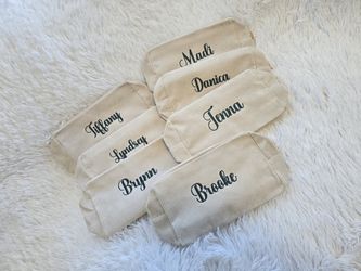 Makeup Bag Custom Name