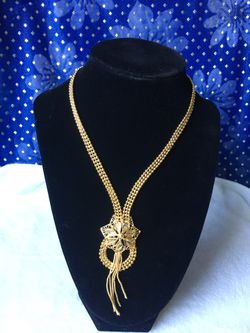 14k gold plated necklace.