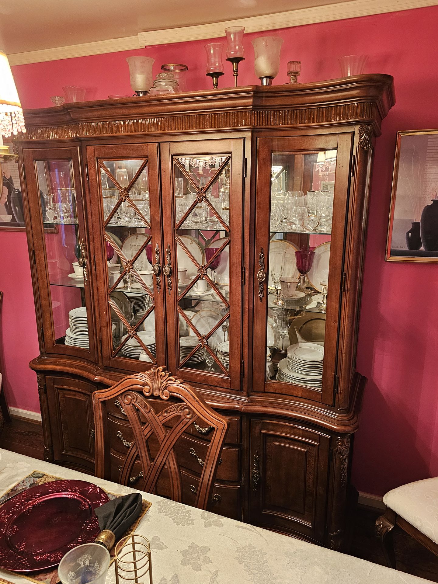 Dining Room table and hutch