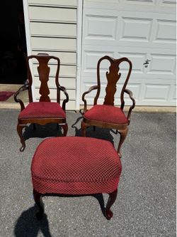 Two Chairs and an Ottoman