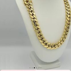 18k Gold plated Solid Cuban Need gone ASAP 