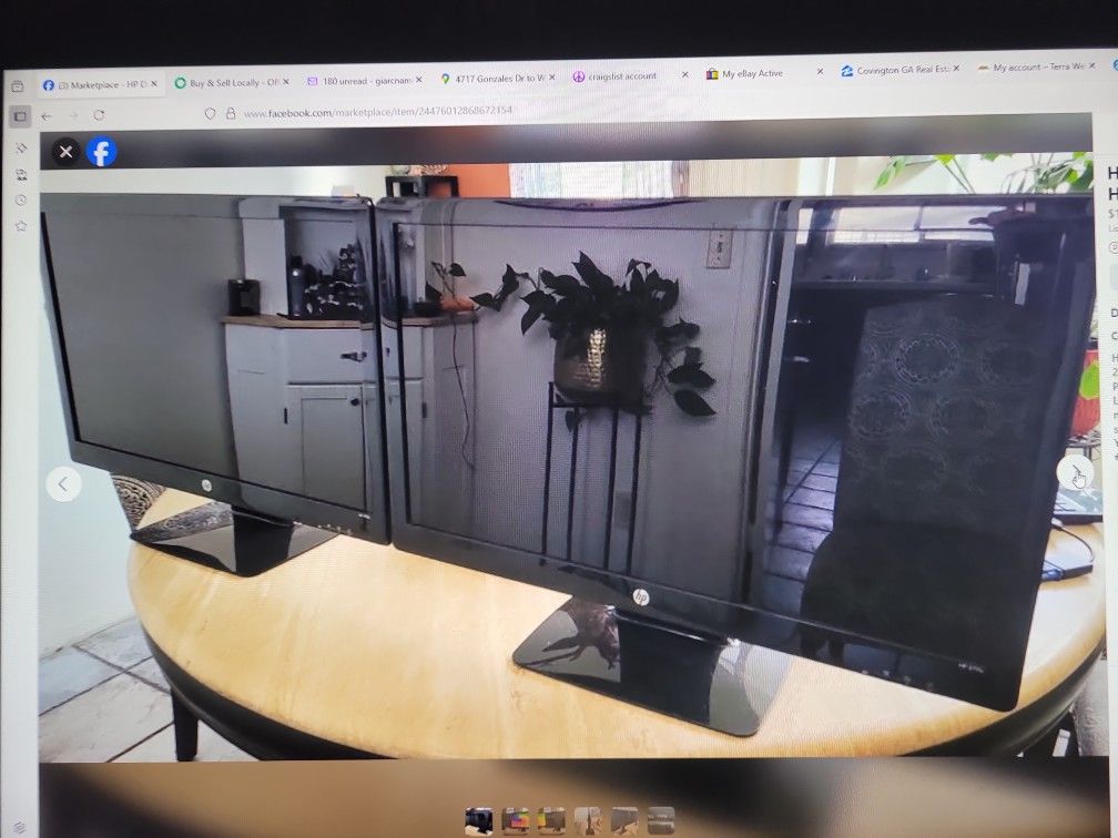 HP Dual 27" Ultraslim Full HD Monitors HDMI 2711x