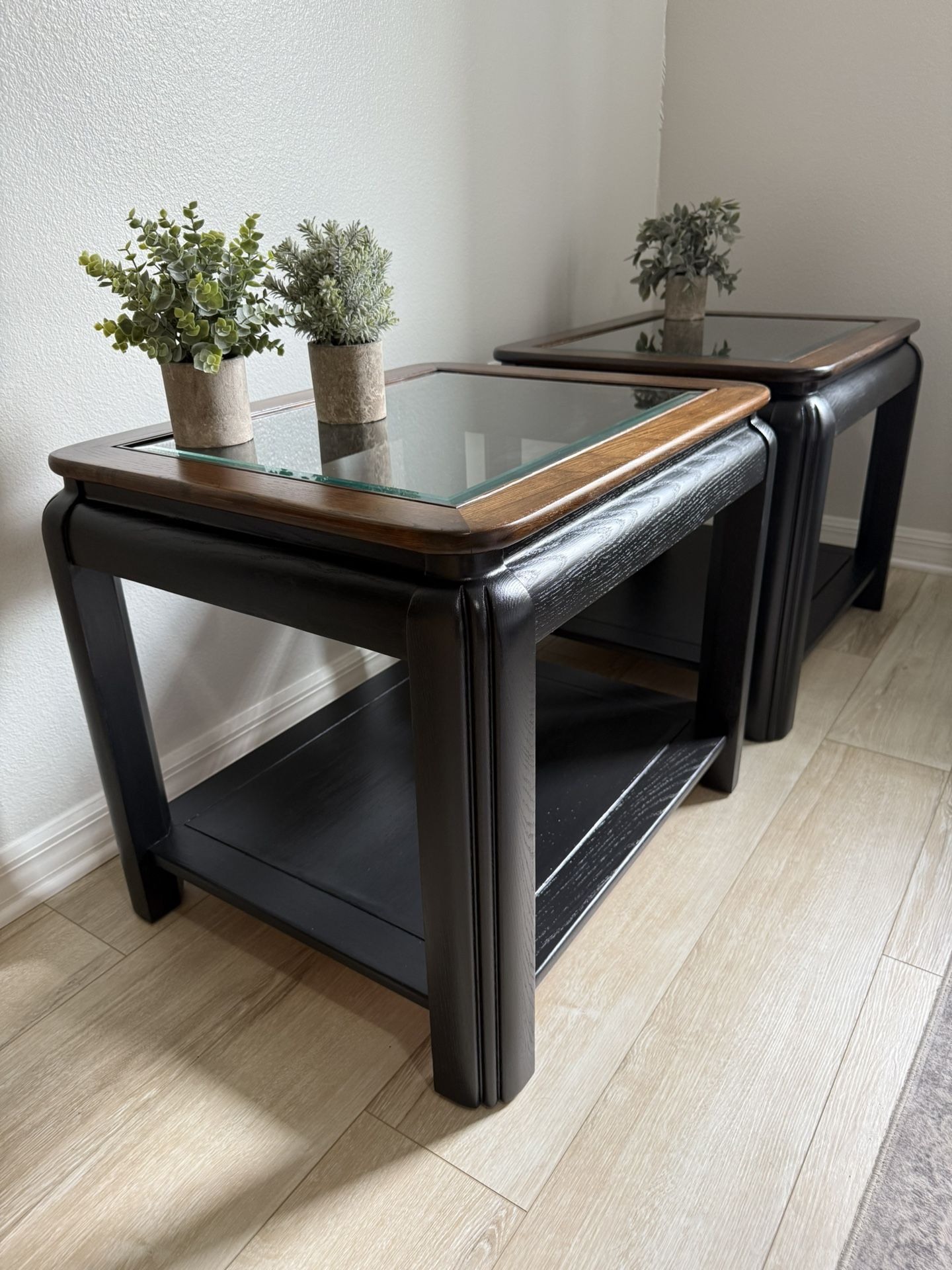 Hammary Oak End Tables