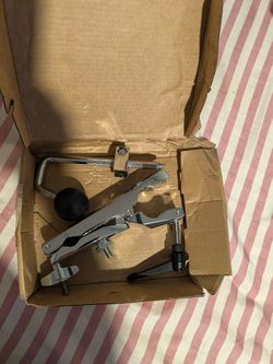 Drum Set Clamp, Drum Set Mounting Clamp with Universal Omni-Ball & Long Ratchet Handle, Drum Set Clamp