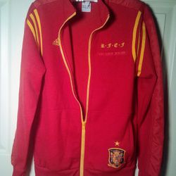 New Women's Small Spain Adidas EURO 2012 Soccer Collector Jacket