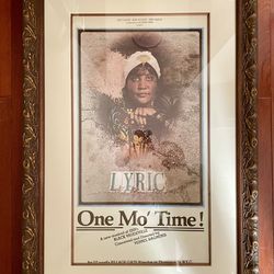 One Mo' Time Theater Broadway Window Card Poster