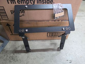 Multi bracket license plate holder relocation