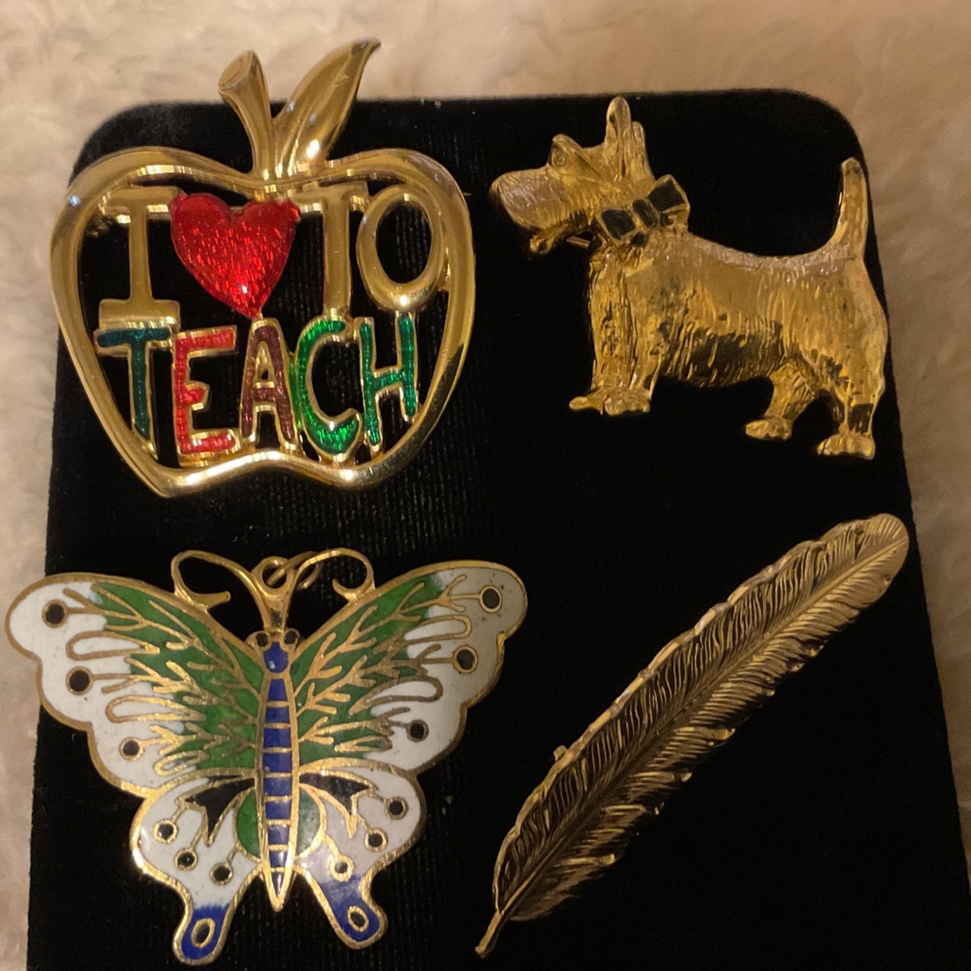 Gold Tone Brooches