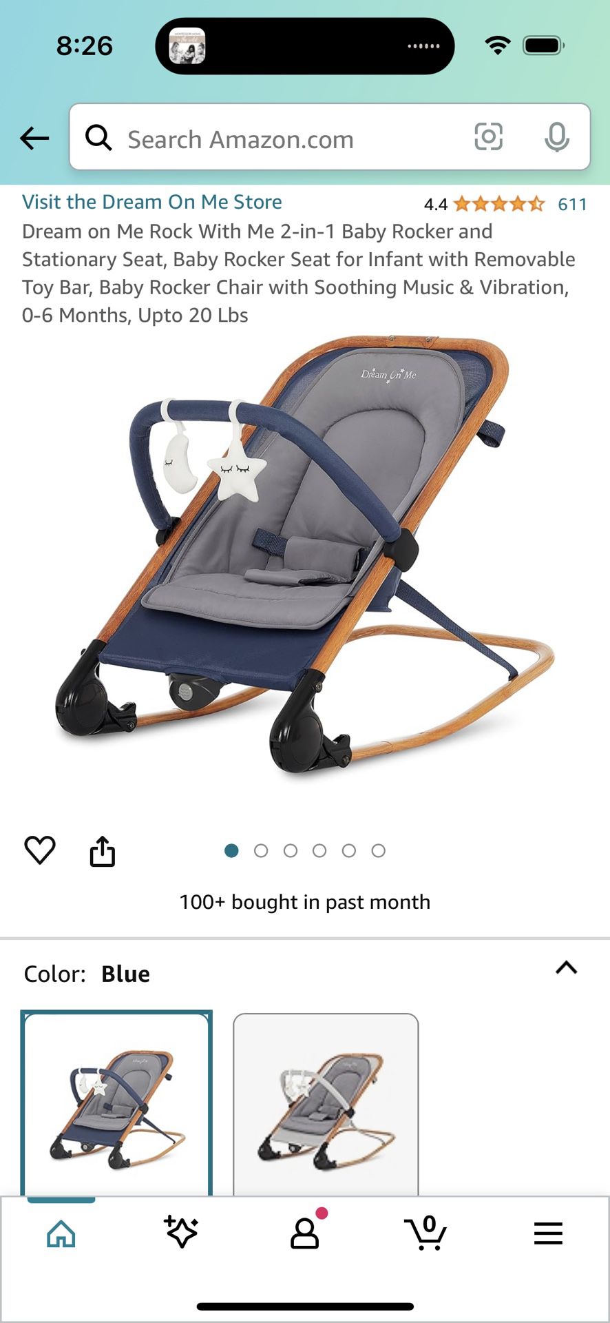Dream On Me Baby Bouncer 