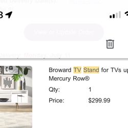 Free White TV Stand For Up To 85” - Must Go today