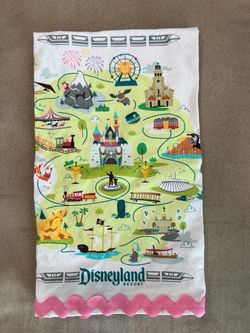 Disneyland Resort Map Kitchen Towel