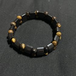 Hematite / Tiger Eye Bracelet 